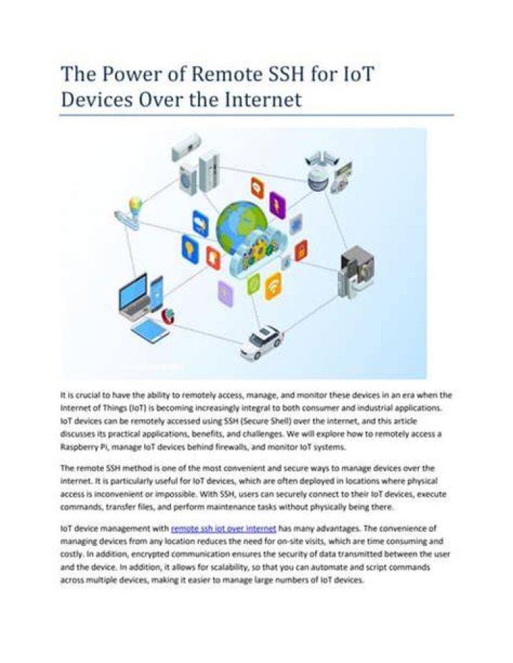 Remote Connect IoT Device Over Internet Example SSH Free Mac